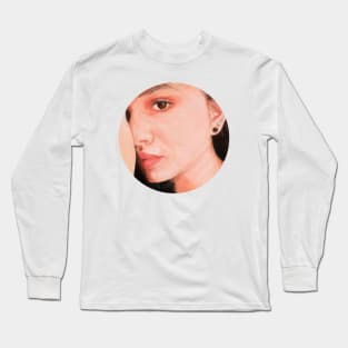 Staring girl portrait Long Sleeve T-Shirt